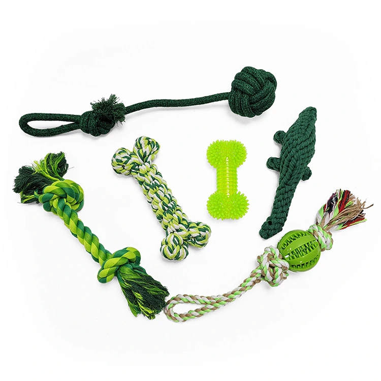 6 packs dentaire de nettoyage de nettoyage à mâcher des jouets