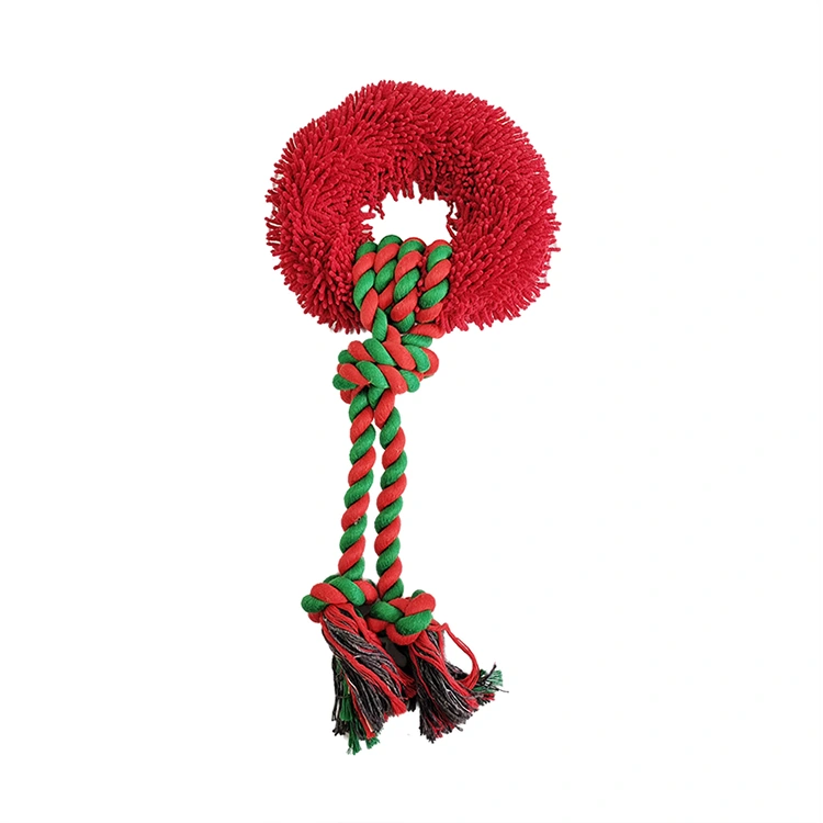 Jouet de corde verte rouge interactive