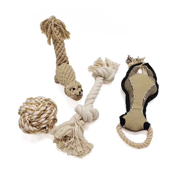 Toys à mastication de chien naturel 4 packs